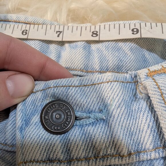 Vintage GWG Light Wash Scrubbies Creased Front High Rise Jeans Size 34x30 - Picture 12 of 16